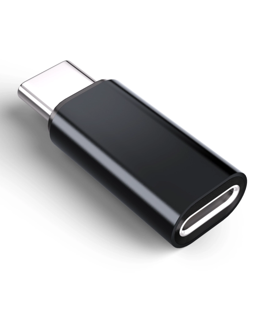 imagem de Adaptador Lightning (fêmea) para USB-C (macho), compatível com iPhone 15 Black3