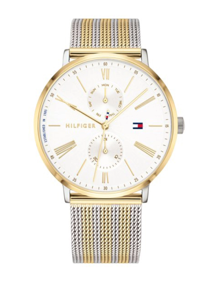 Tommy Hilfiger - Relógio de Senhora Prateado e Dourado