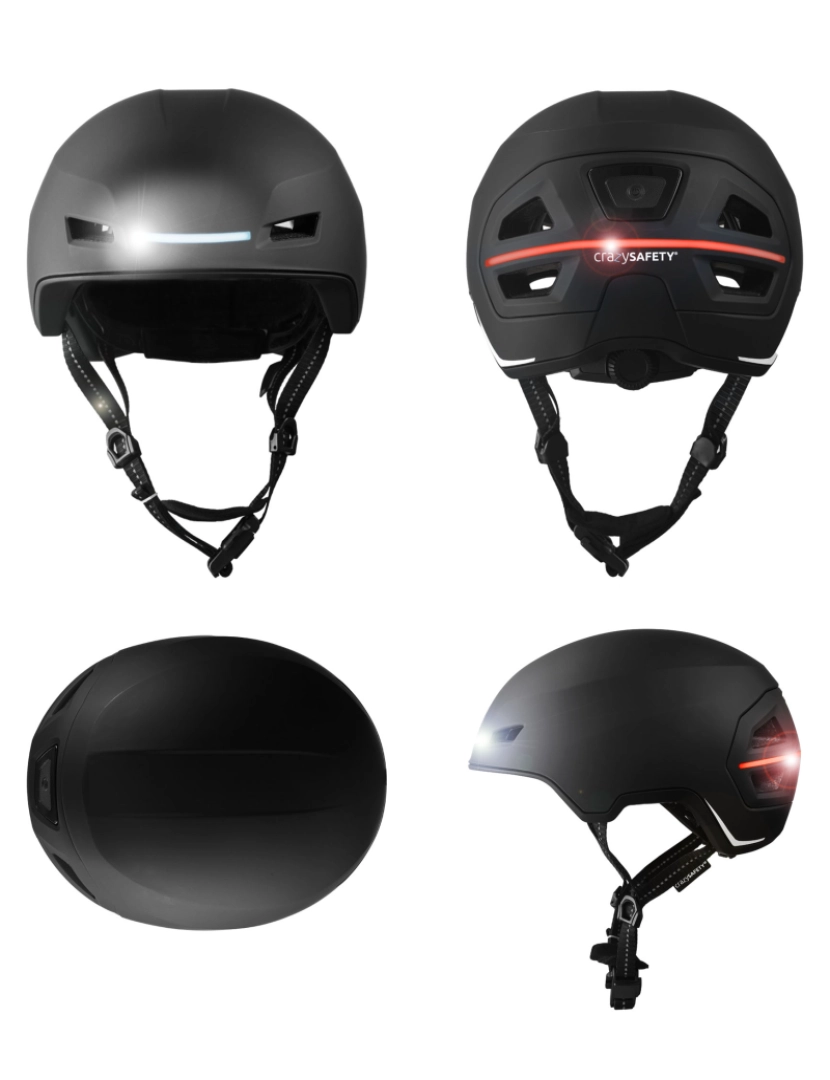 imagem de Capacete E-Bike adulto | Certificado NTA 8776 | Preto com LED2