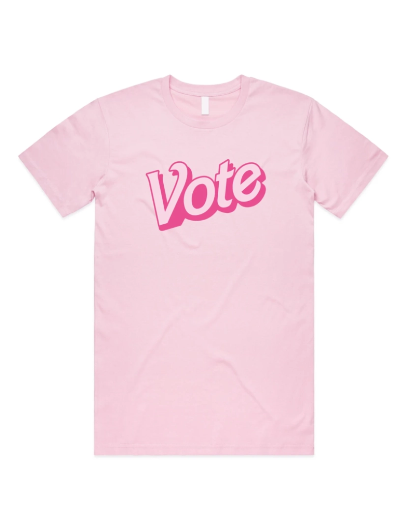 Rockinstone - T-shirt Votar Rosa