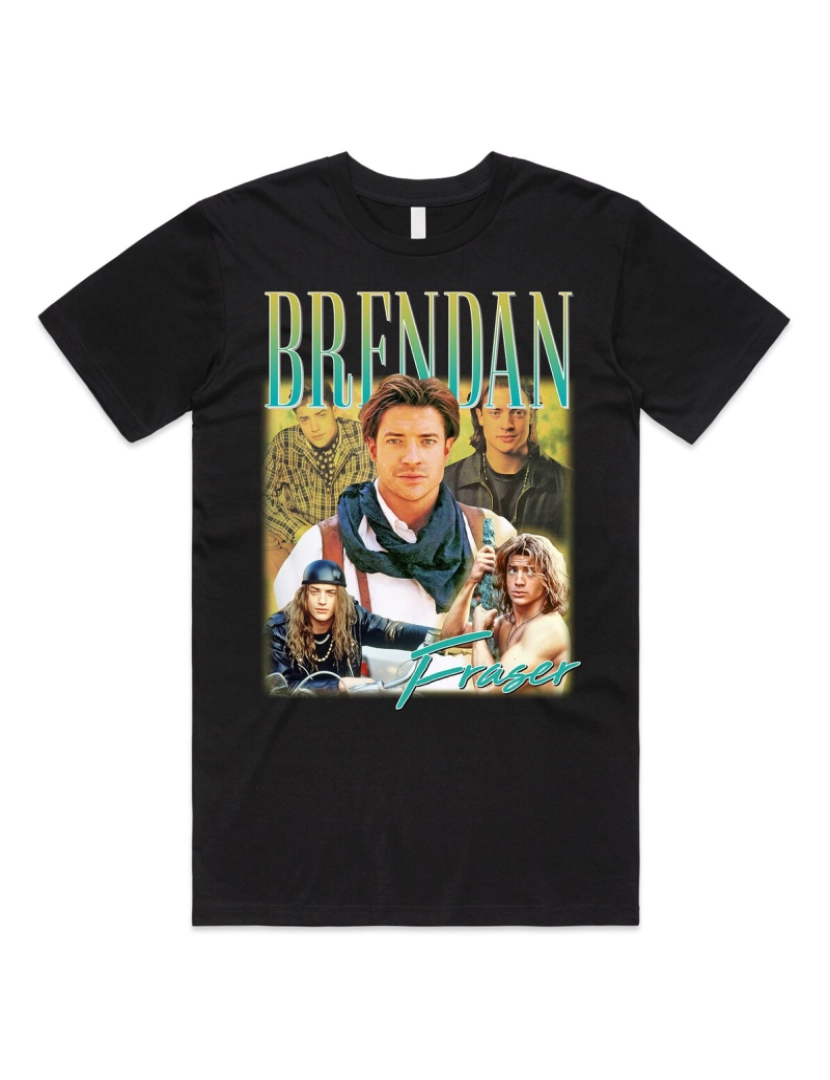 Rockinstone - T-shirt Brendan Fraser Homemagem