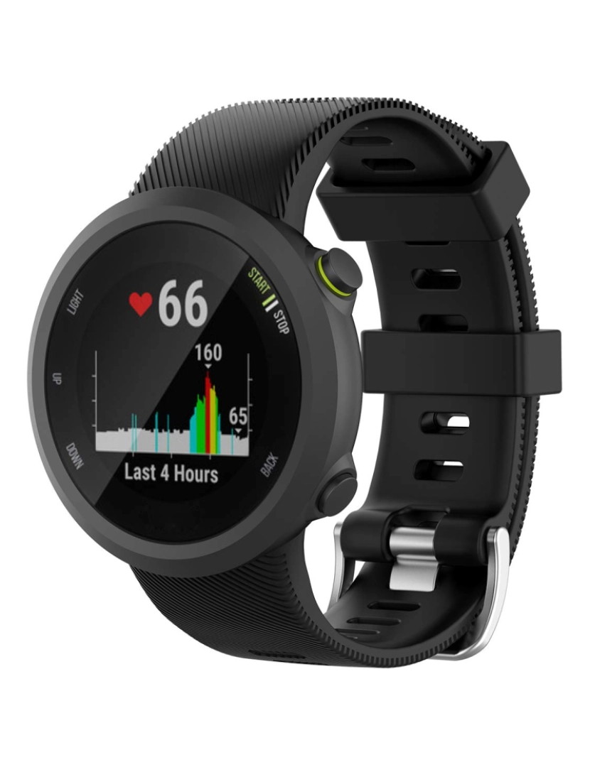 Inf - Garmin Forerunner 45 / 45S pulseira de silicone preto