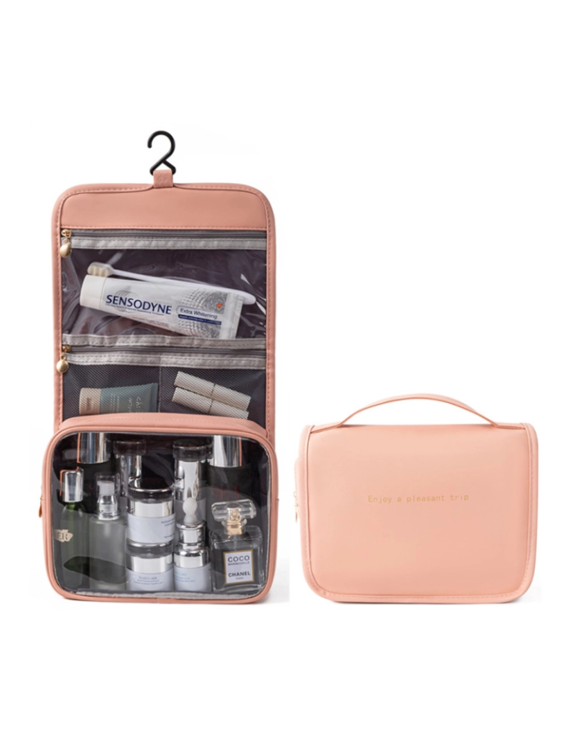 Inf - Bolsa de cosméticos pendurada para viagem Pink