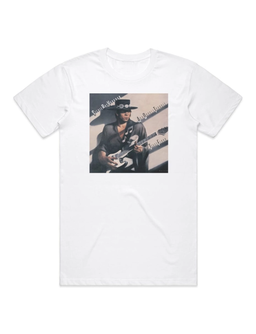 Rockinstone - T-shirt Stevie Ray Vaughan e Double Trouble Texas Flood