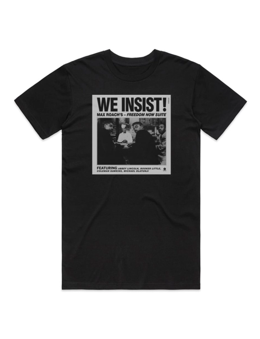 Rockinstone - T-shirt Max Roach Insistimos Max Roachs Suíte Freedom Now