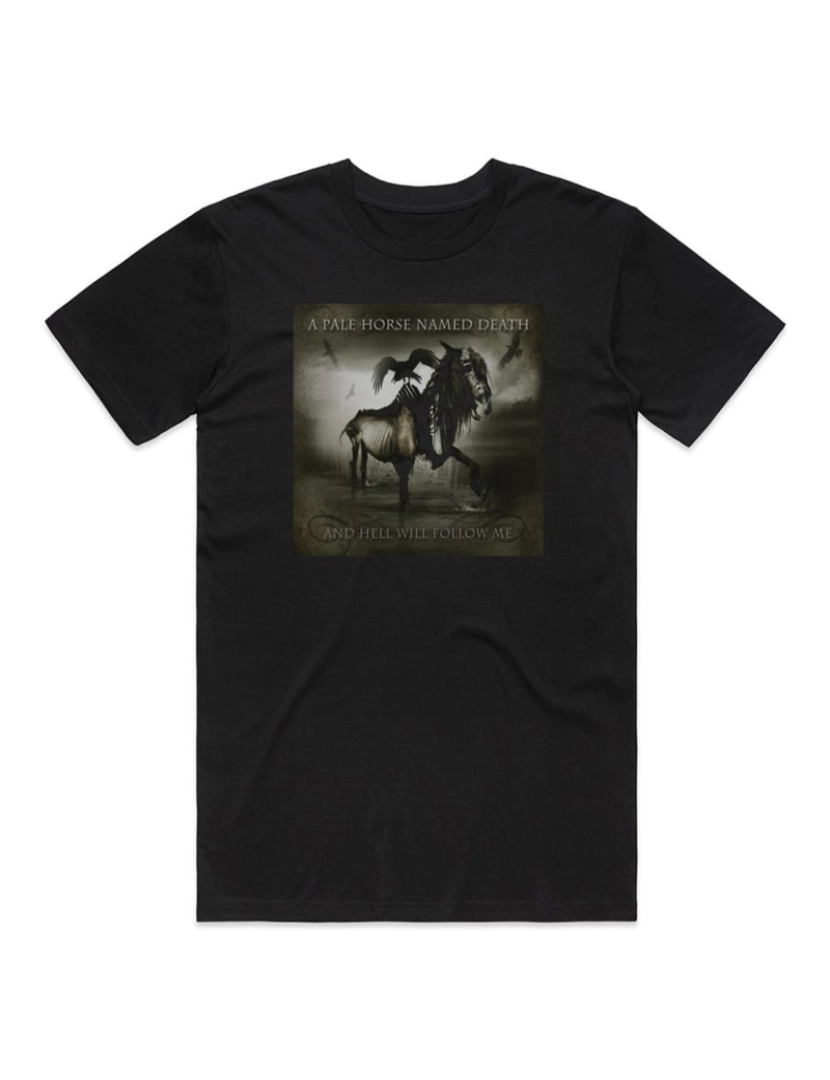 Rockinstone - T-shirt Um cavalo pálido chamado morte e o inferno me seguirão