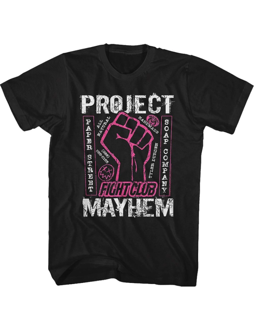 Rockinstone - T-shirt Projeto Mayhem Fight Club