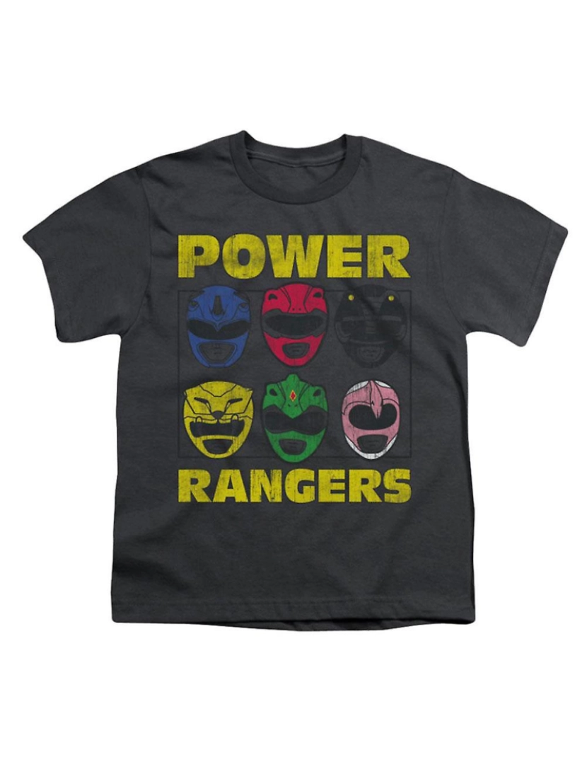 Rockinstone - T-shirt Cabeças de Power Rangers