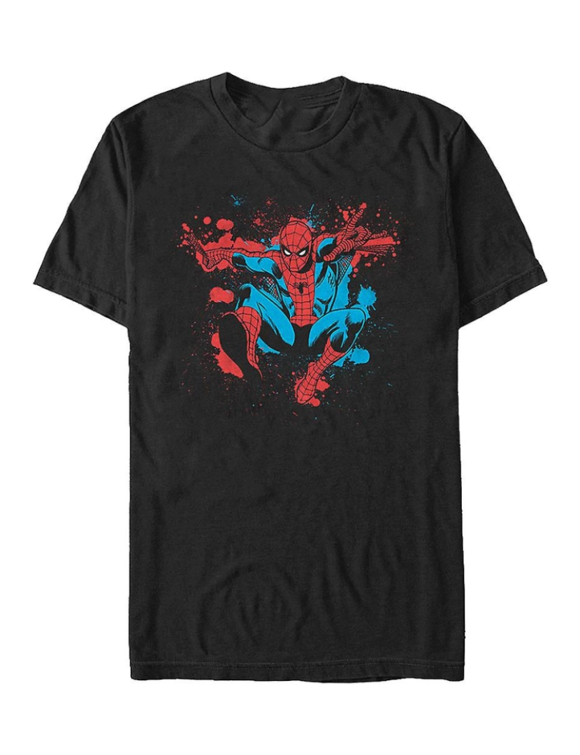 Rockinstone - T-shirt Homem-Aranha com respingos de tinta