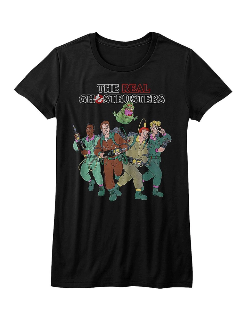 Rockinstone - T-shirt Camisa Junior Cast Real Ghostbusters