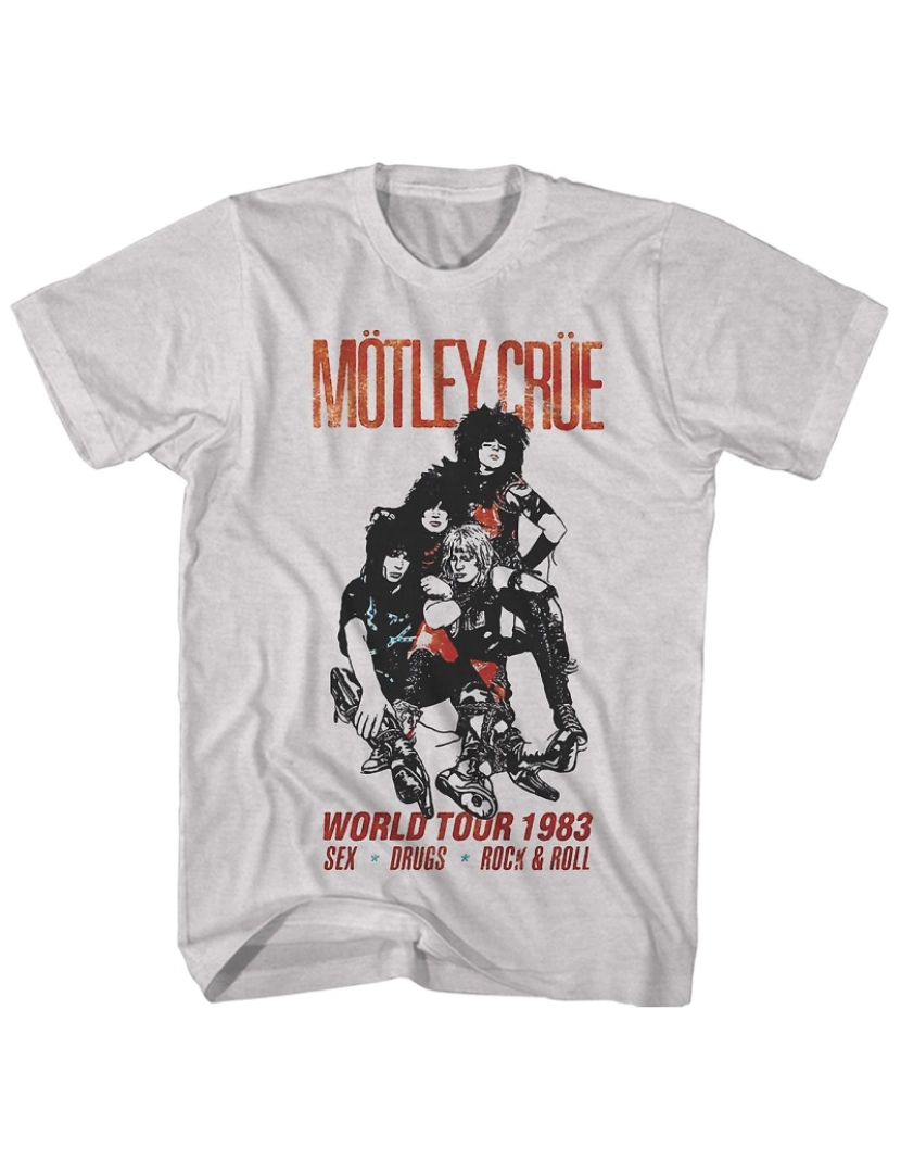 Rockinstone - T-shirt Camiseta Motley Crue World Tour '83