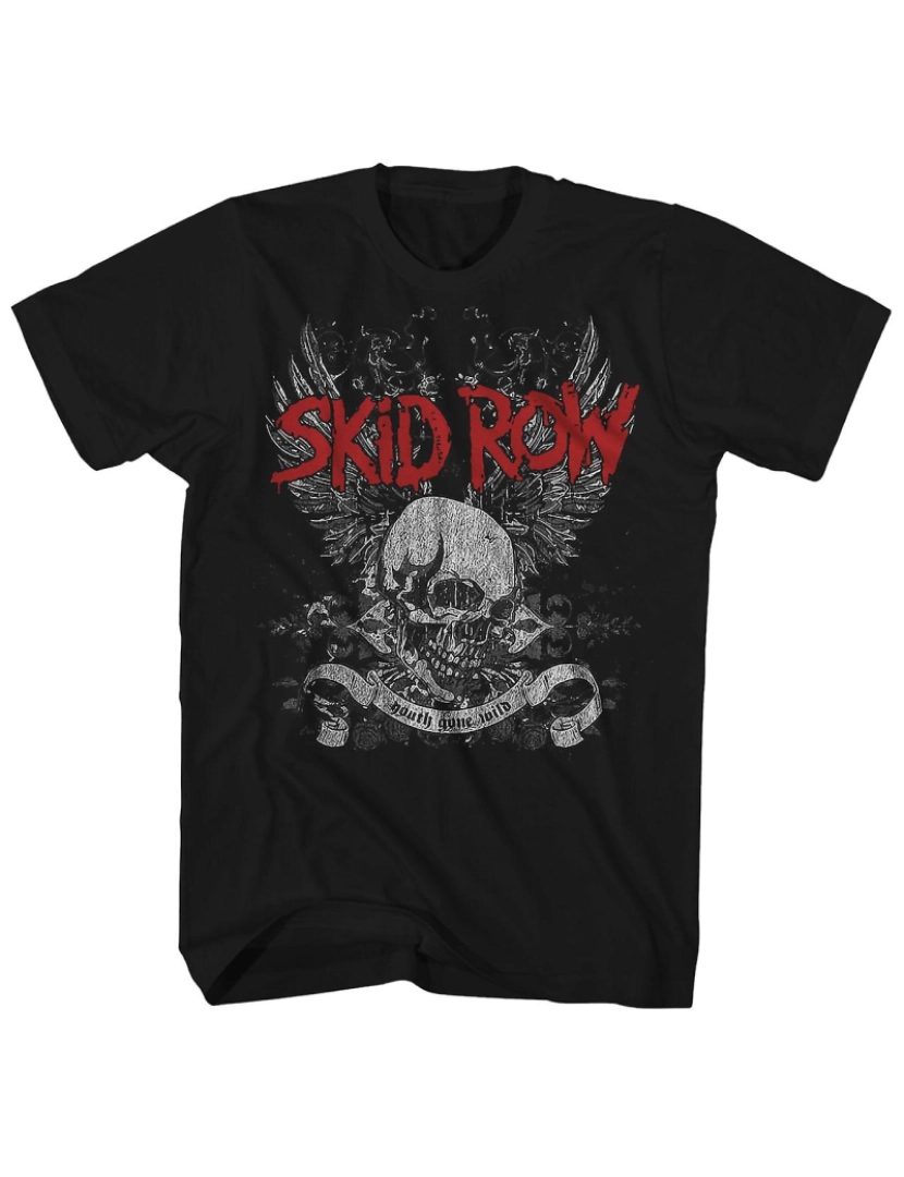 imagem de T-shirt Camisa Skid Row Skull & Wings1