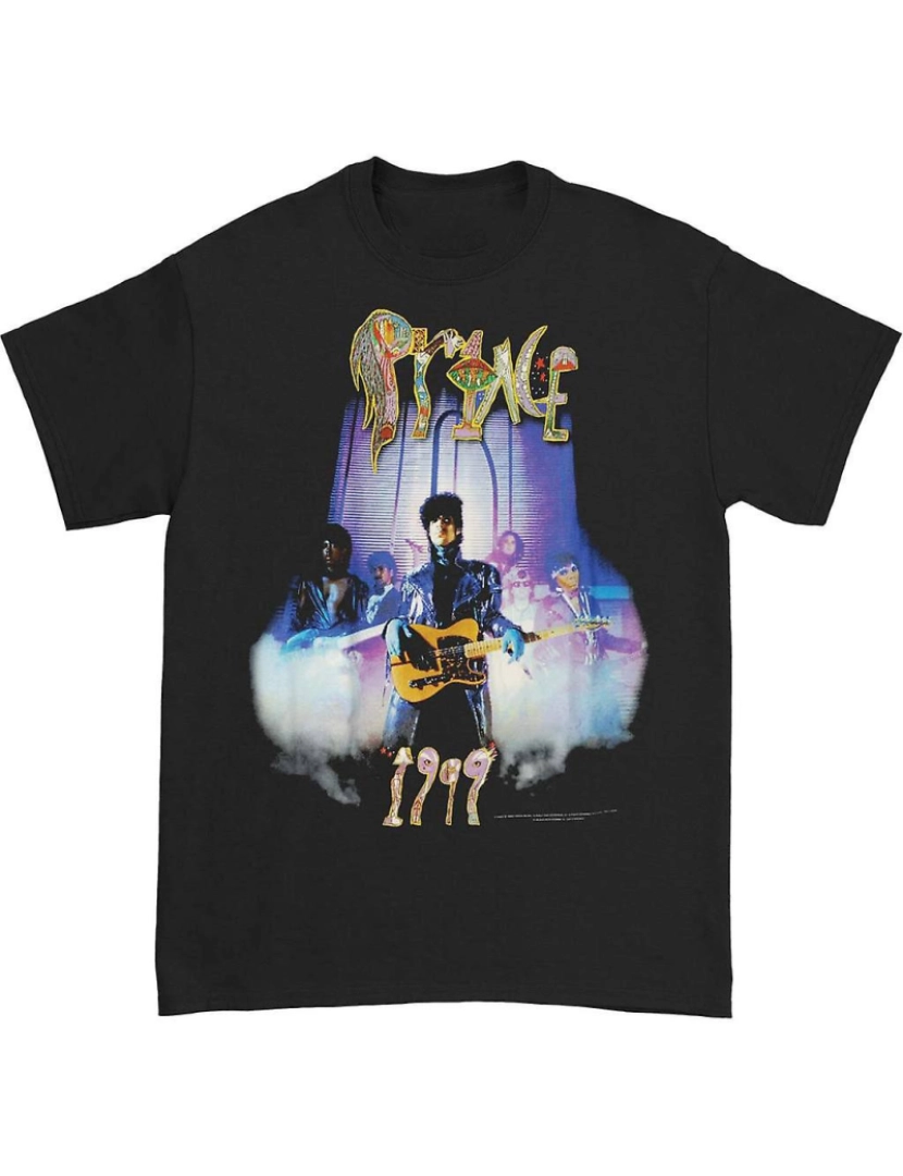 Rockinstone - T-shirt Camiseta Prince 1999 Smoke