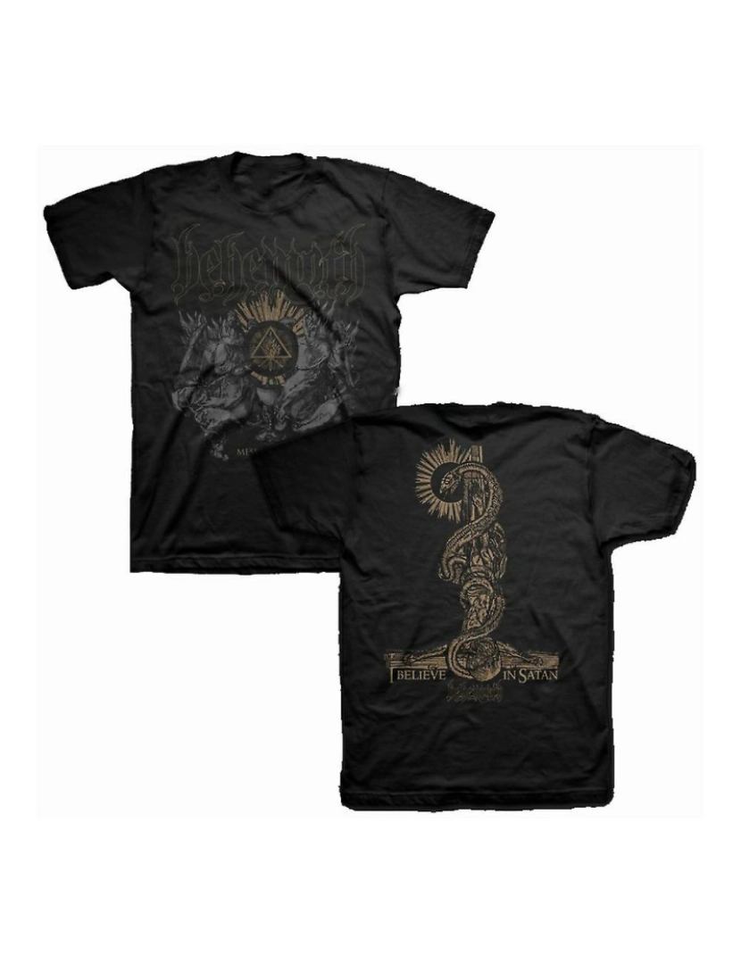 Rockinstone - T-shirt Behemoth Messe Noir