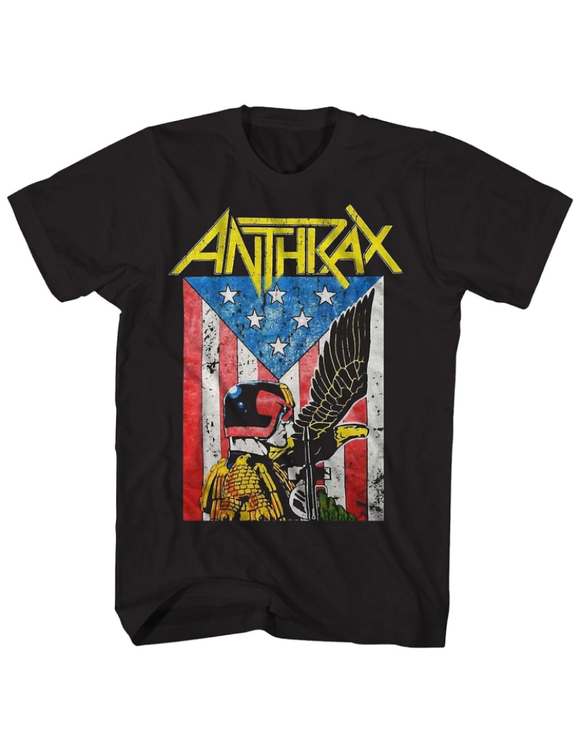 Rockinstone - T-shirt Camisa Antraz Dredd Eagle Antraz