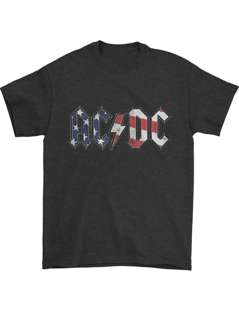 Rockinstone - T-shirt AC/DC agitando os EUA