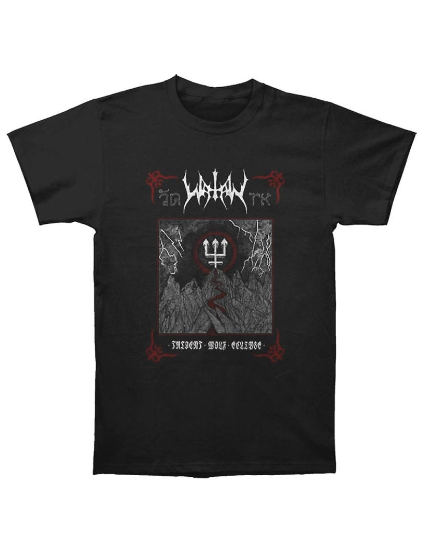 Rockinstone - T-shirt Watain Tridente Lobo Eclipse