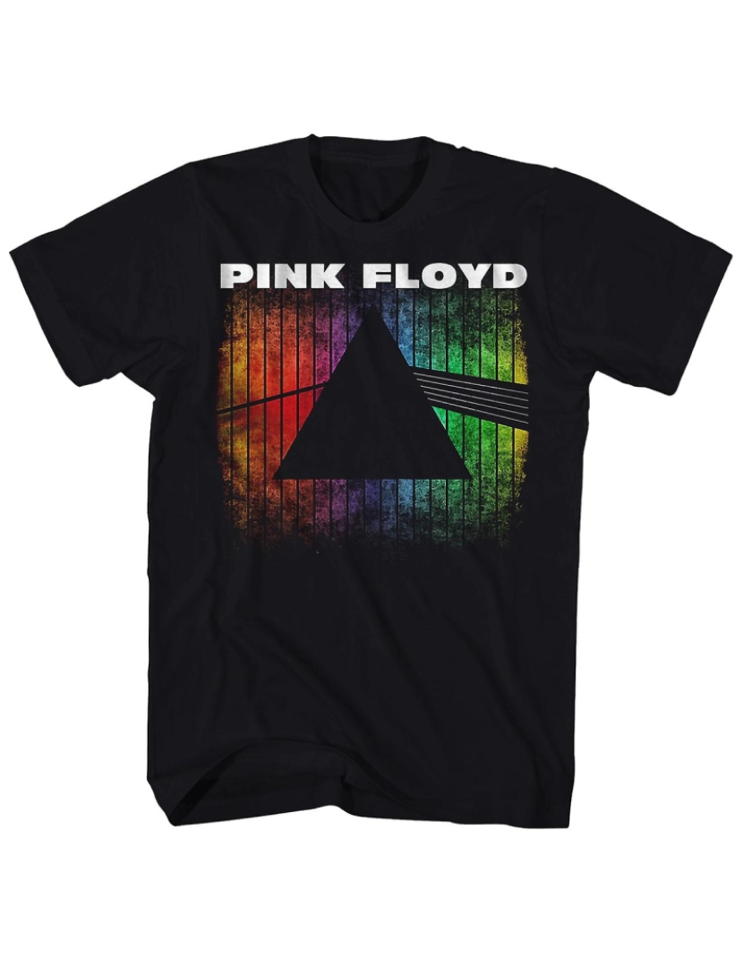 Rockinstone - T-shirt Camisa Pink Floyd Prism Rainbow Gradiente Pink Floyd