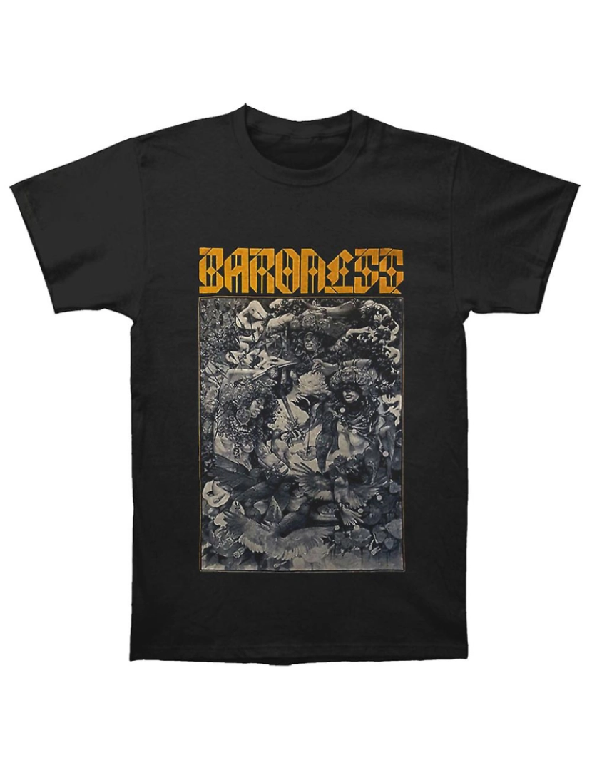 Rockinstone - T-shirt Baronesa Ouro e Cinza Dateback