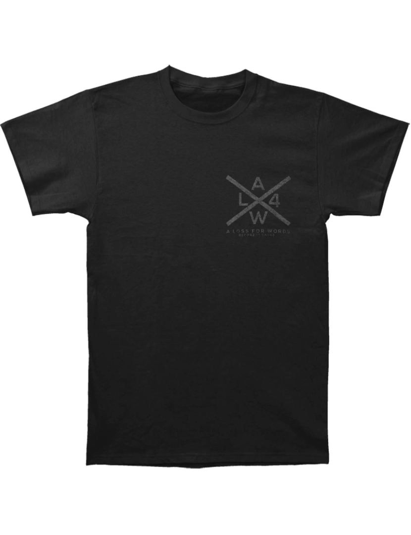 Rockinstone - T-shirt Uma perda de palavras X Logo