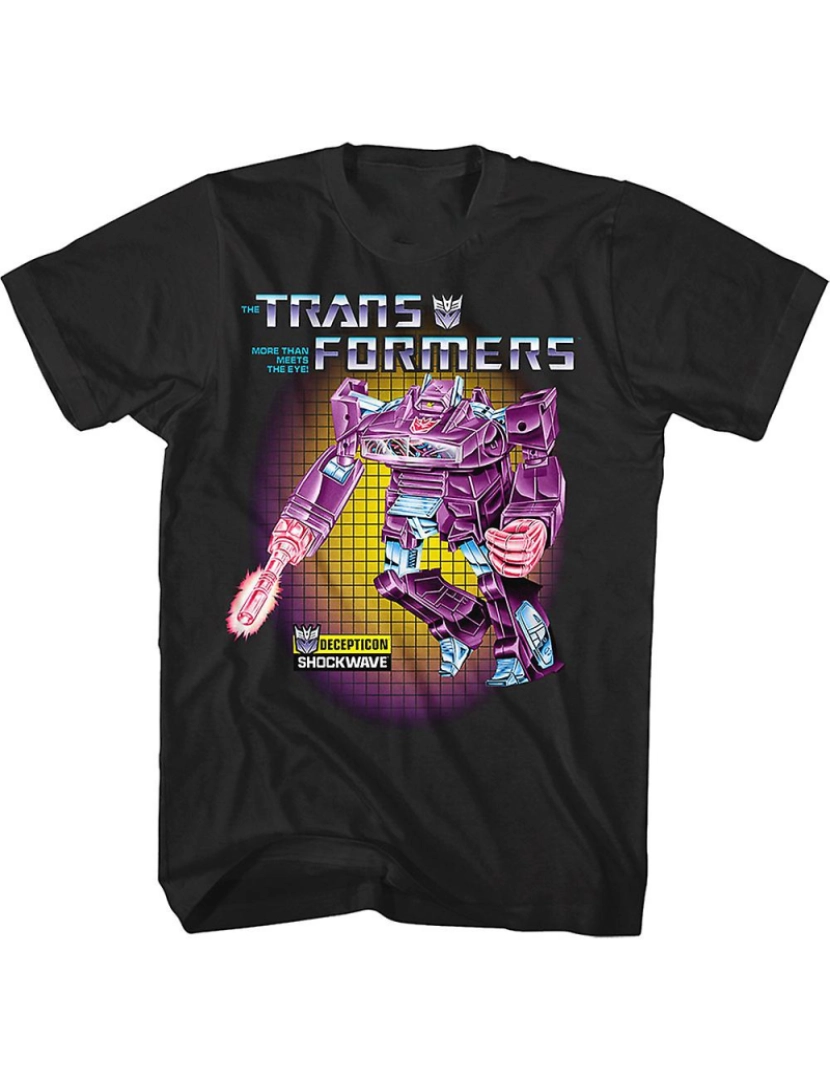 Rockinstone - T-shirt Arte da caixa de transformadores Shockwave