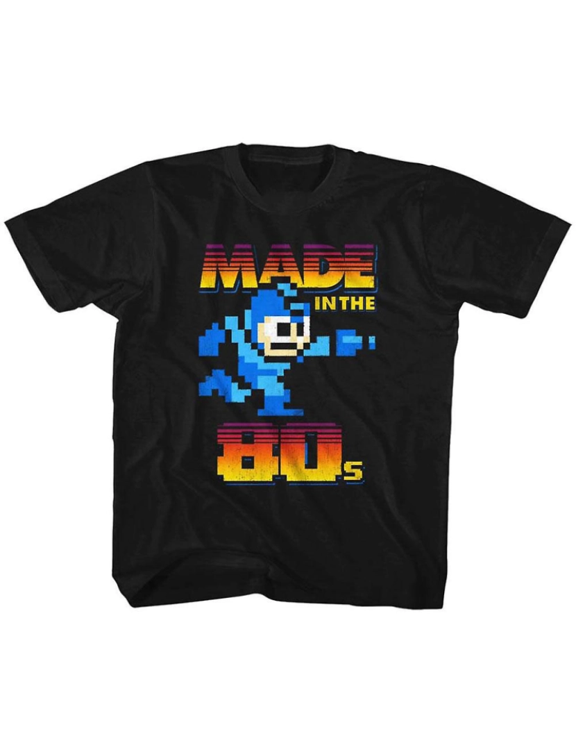 Rockinstone - T-shirt Mega Man Madeinthe80s Juventude