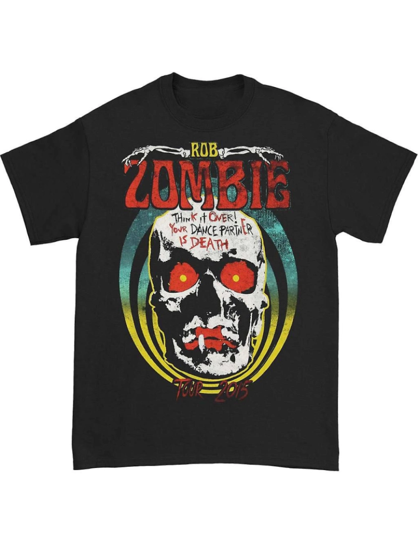 Rockinstone - T-shirt Rob Zombie Pense sobre isso