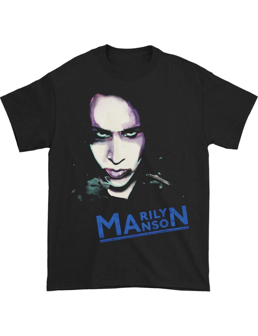 Rockinstone - T-shirt Foto supersaturada de Marilyn Manson