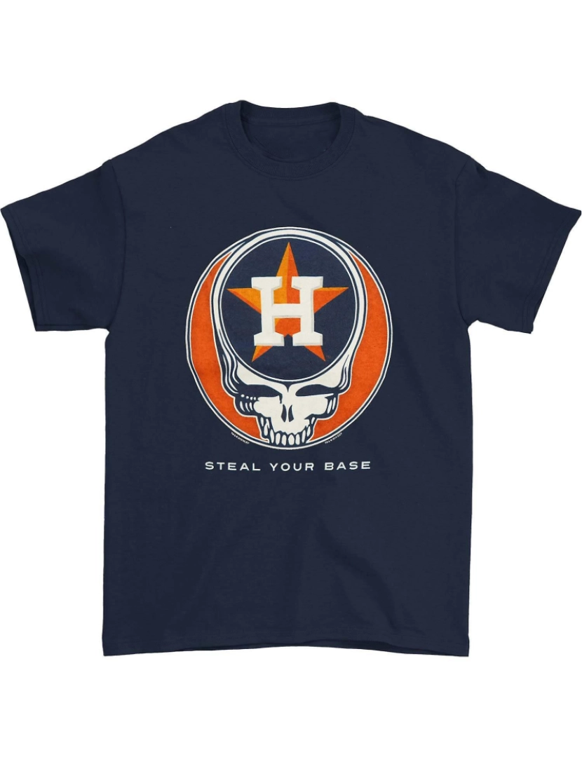 Rockinstone - T-shirt Grateful Dead Houston Astros rouba sua base