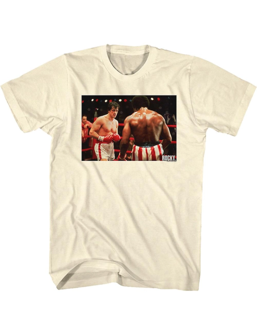 Rockinstone - T-shirt Primeira luta entre Apollo Creed e Rocky Balboa