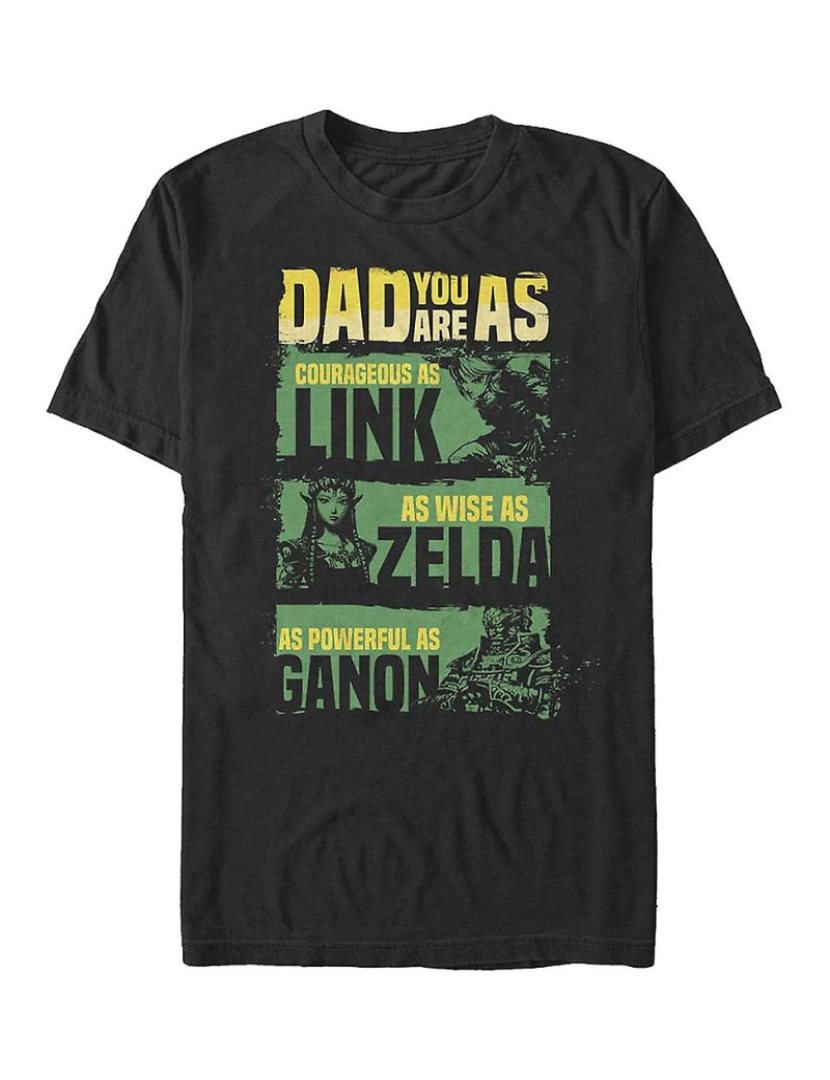 imagem de T-shirt Lenda do Dia dos Pais de Zelda Nintendo1