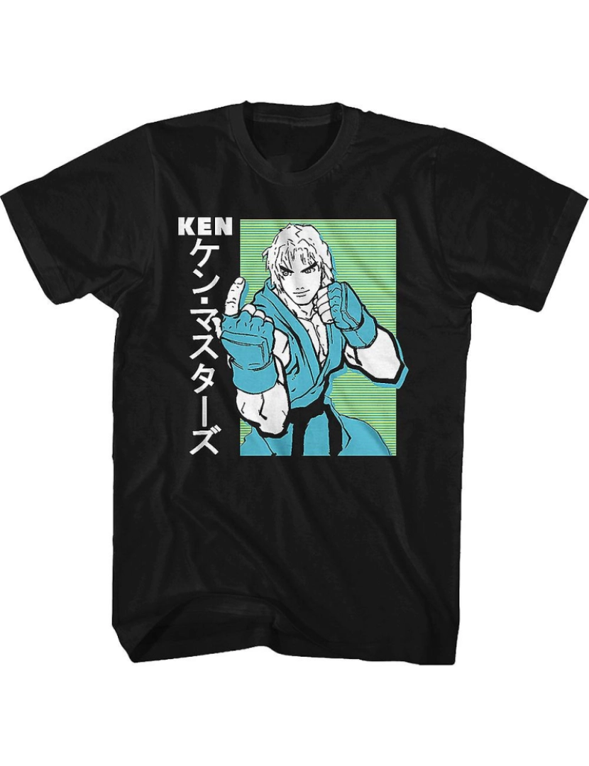 Rockinstone - T-shirt Ken Japonês Lutador de Rua