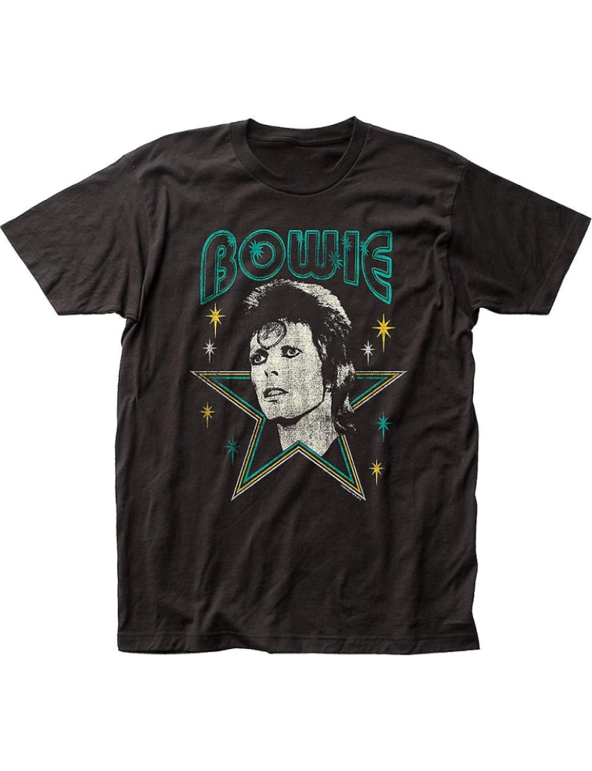 Rockinstone - T-shirt Estrelas de David Bowie