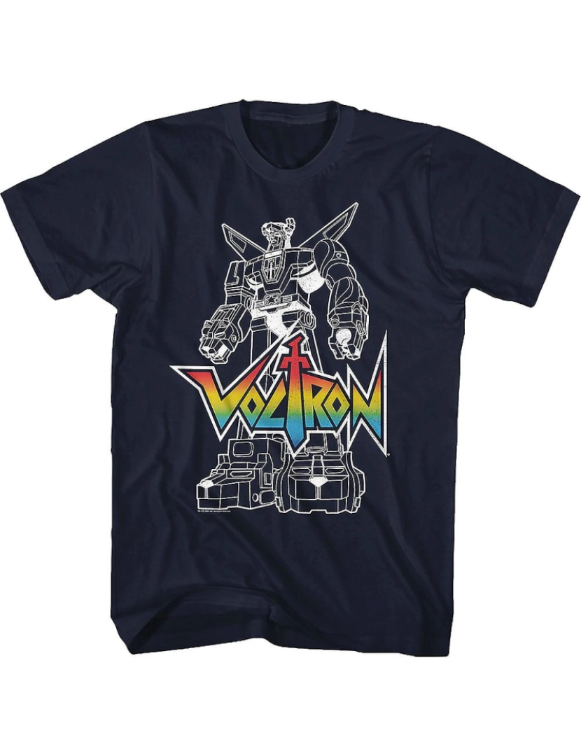 Rockinstone - T-shirt Delineado Defensor do Universo Voltron