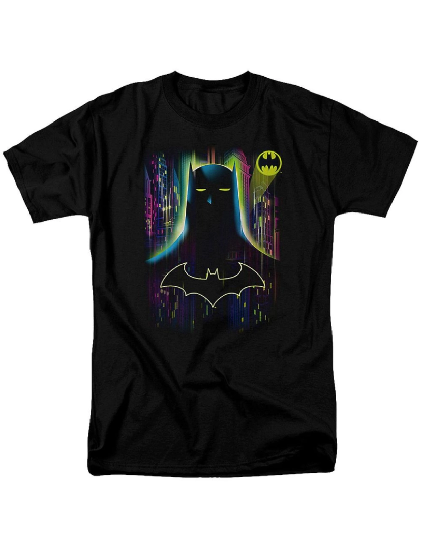 Rockinstone - T-shirt Batman néon