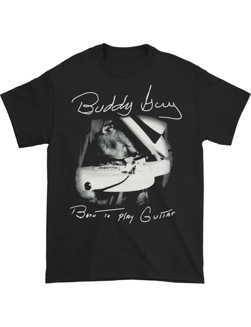 Rockinstone - T-shirt Buddy Guy nasceu para tocar guitarra 2016 (EN - L)