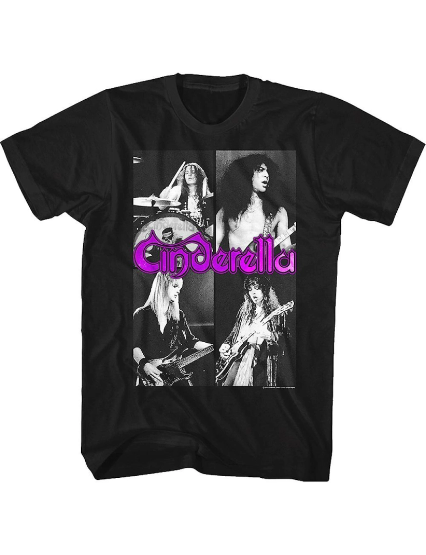 Rockinstone - T-shirt Membros da banda Cinderela