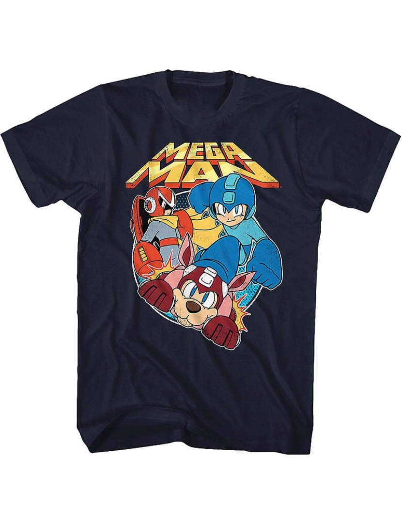 Rockinstone - T-shirt Proto Man Rush e Mega Man