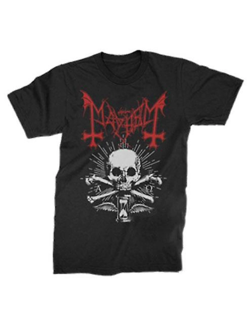 Rockinstone - T-shirt Camiseta Mayhem Caveira Cobra