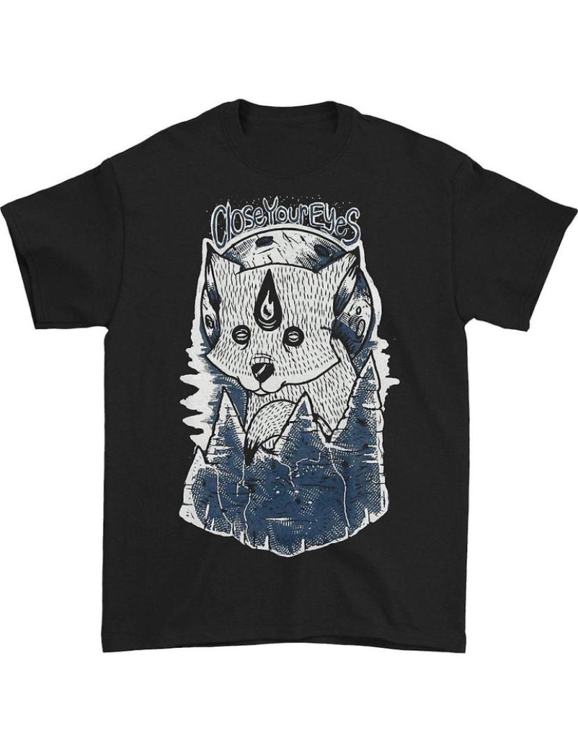 Rockinstone - T-shirt Fechem os olhos, lobos