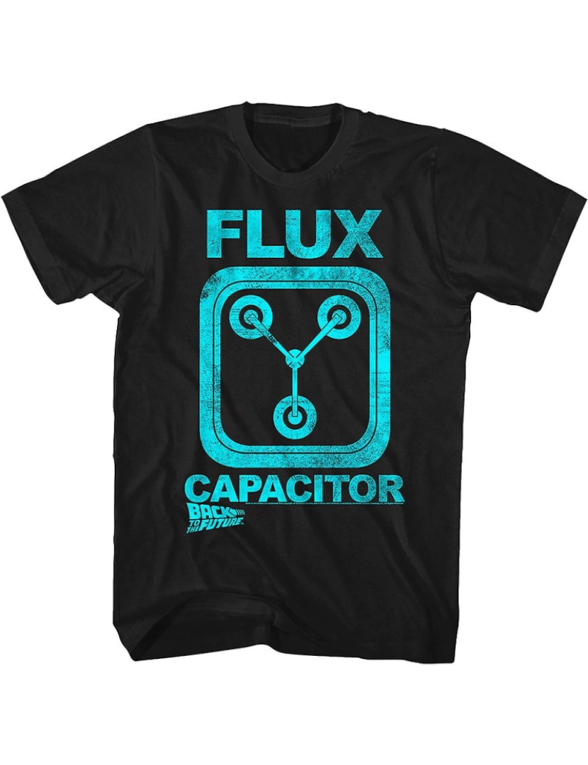 Rockinstone - T-shirt Camisa preta com capacitor de fluxo