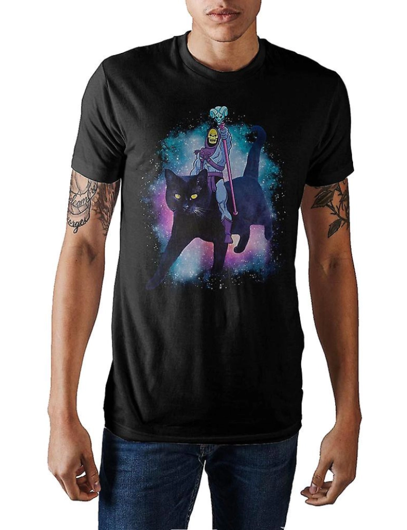 Rockinstone - T-shirt Esqueleto e Panthor Mestres do Universo