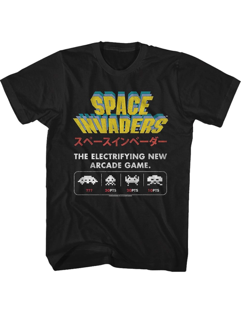 Rockinstone - T-shirt Novos e eletrizantes jogos de arcade Space Invaders