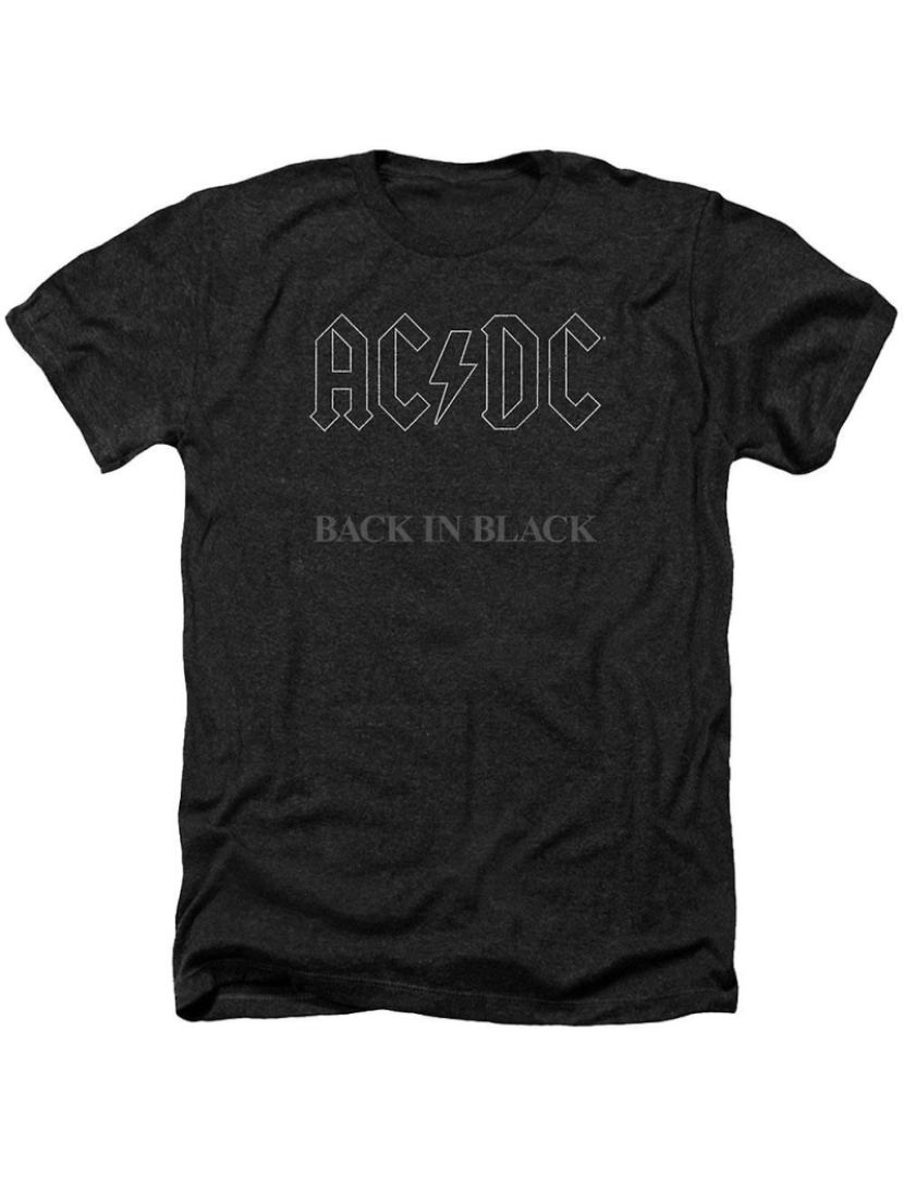 Rockinstone - T-shirt AC/DC de volta em preto