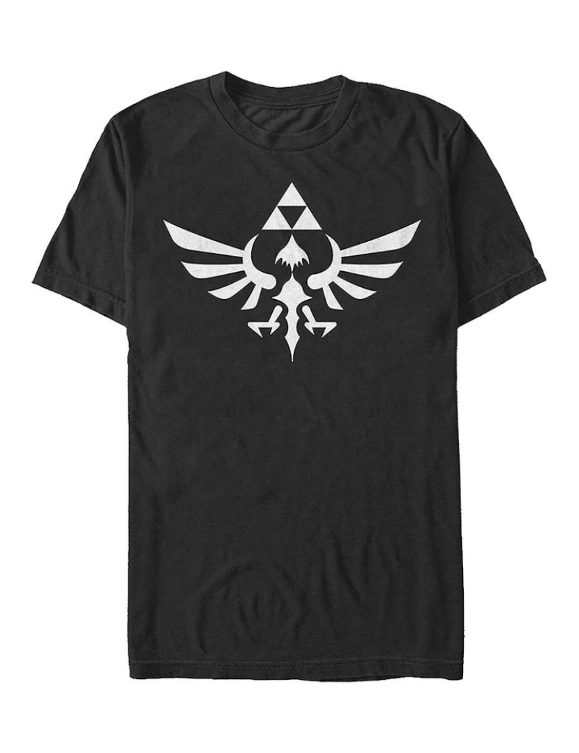 imagem de T-shirt Camisa Zelda Tri-Force desgastada1