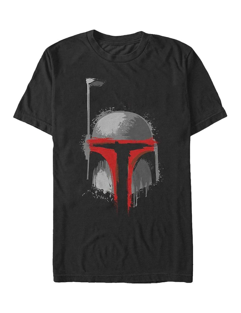 Rockinstone - T-shirt Respingos de tinta Boba Fett Star Wars