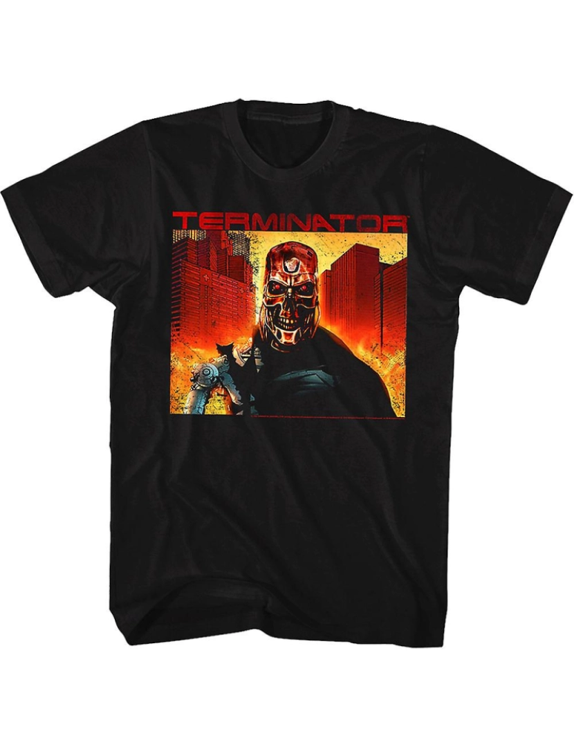 Rockinstone - T-shirt Exterminador do Apocalipse Nuclear