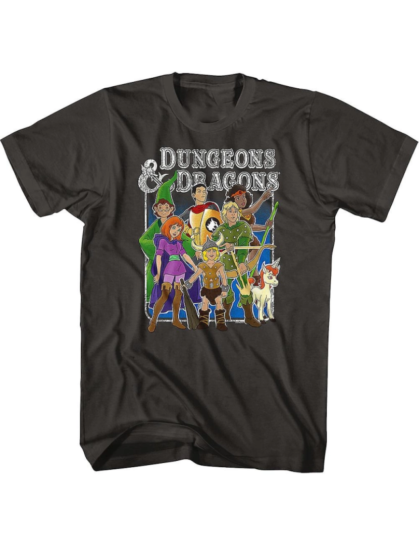 Rockinstone - T-shirt Dungeons & Dragons de amigos animados