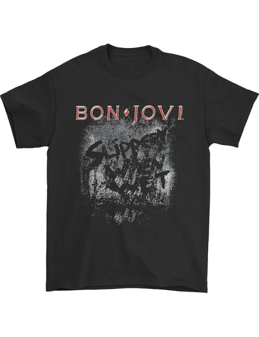 Rockinstone - T-shirt Bon Jovi mais escorregadio