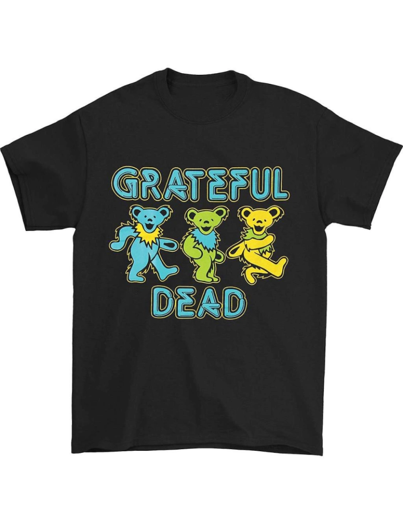 Rockinstone - T-shirt Grateful Dead Três Ursos Dançantes